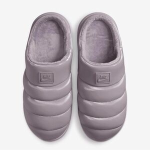 Nike Gray Quilted Slippers